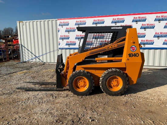 (INV50049) Case Model 1840 Skid Loader with Bucket and New Tires