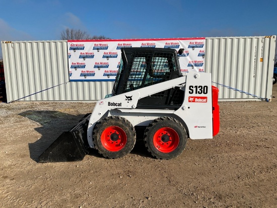 (INV50055) Bobcat Model S130 Skid Loader with Cab