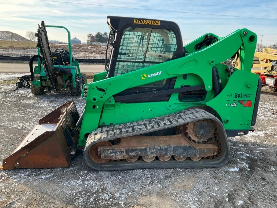 (INV50091) 2018 Bobcat Model T740 Tracked Skid Loader With Bucket