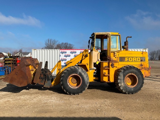 (INV556) Ford A64 Loader With Forks & Bucket