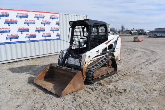 (INV506) 2019 Bobcat Model T450 Tracked Skid Loader with Bucket And Auxiliary Hyd.