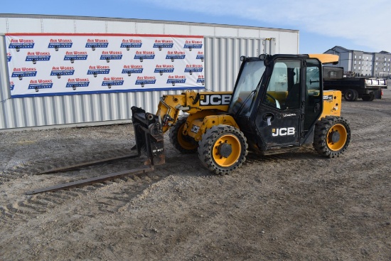 (INV50113) 2015 JCB Model 525-60 Telehandler with Auxiliary Hydraulics,