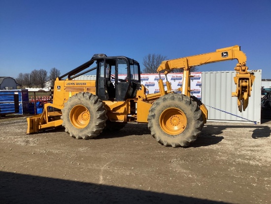 (INV50016) John Deere Model 740A Grabble Skidder With Winch