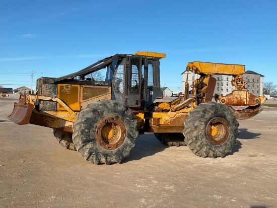 (INV676) John Deere 648 G3 Grapple Skidder 4682 Hours Runs Good