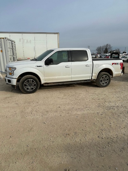 (INV1013) 2017 Ford F150, XLT, 133670 mi. heated seats, cloth interior, four-wheel-drive,
