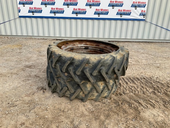 (INV689) 2-54'' Rubber on Metal Tires