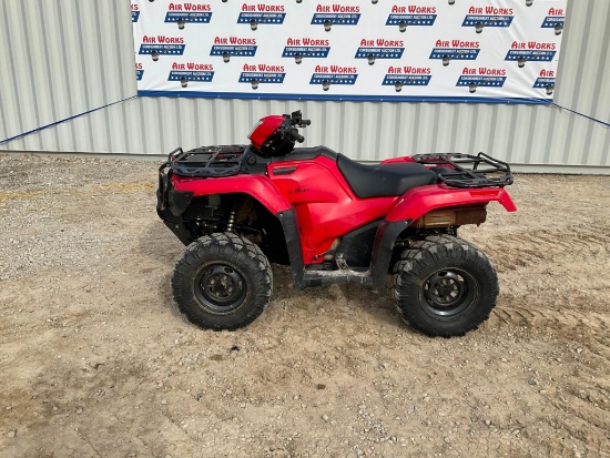 (INV709) 2018 Honda Rubicon 500CC 4-Wheeler Exc Condition 2958 Miles 522 Hrs 1 Owner