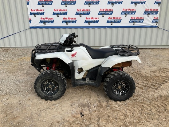(INV710) 2015 Honda Rubicon 500CC 4-Wheeler Exc Running Machine 4674 Miles 893 Hrs 4x4