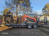 (INV50041) Kubota Model SVL 75-2 Track Skid Steer and Tandem Axle Trailer Setup with Skid Steer