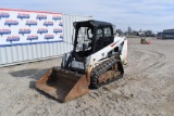 (INV506) 2019 Bobcat Model T450 Tracked Skid Loader with Bucket And Auxiliary Hyd.