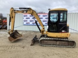 (INV546) Cat Model 304 CR Excavator, Back Fill Blade, New Rubber Tracks, 4602 Hours