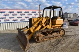(INV50124) John Deere Model 555 Crawler Loader with Bucket and Blade