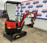 (INV529) New Unused Lanity Model LAT-13 Mini Excavator with Blade, Mechanical Thumb and Aux. Hyd.
