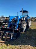 (INV592) New Holland TB100 Tractor 1146 Hrs Runs No Coolant In Radiator, Gets Water In Oil