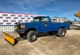 (INV611) 1988 Ford F-250 Pickup Truck, Approx 130,000 W/Snowblade Miles VIN # 1FTHF26MXJNB47650