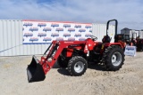 (INV50120) 2024 New Unused Mahindra Model 4550 Tractor with Front End Loader
