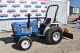(INV50039)Ford Model 1520 Tractor, 4,768 hrs, 2wd, w/ Woods 3pt. blade, PTO,...