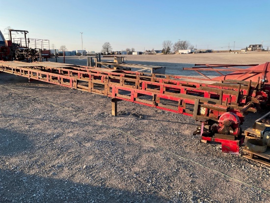 (INV80014) 4-Strand Green chain, Mellot Hydraulic Greenchain 10' x 48' Fair Condition