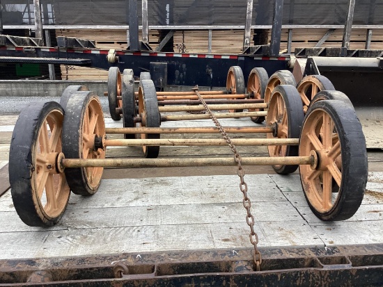 (INV80081) 8-Lumber Cart Wheel/Axle