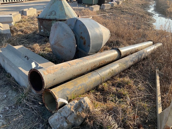 3' Cyclone/Stand 2 Section 10" Blower Pipe