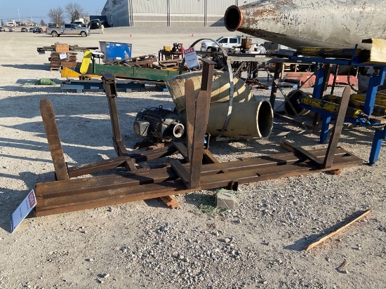 2 Pallet Crane Fork Frame For Overhead Lift