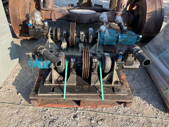 2 Line Shaft w/Hyrdaulic Pumps Blue