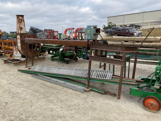 Tailor Belt w/tilting rolls steel frame
