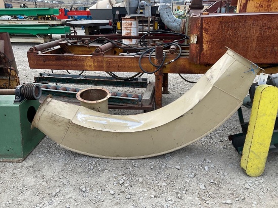 12" Steel Blower Pipe 90 degrees