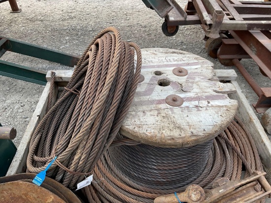 3/4" Roll Spool Steel Cable Length unknown