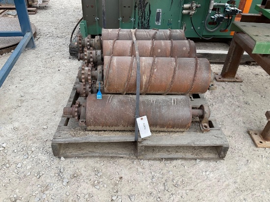 8 - 8" X 24 Steel Rolls Bearing Sprockets