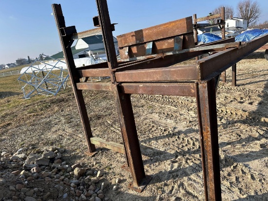 2- 6" I Beam Frame 4' Leg Steel