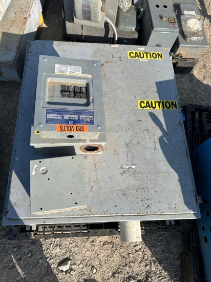 Pallet 36" X 40" X 8" Control box 3-misc boxes