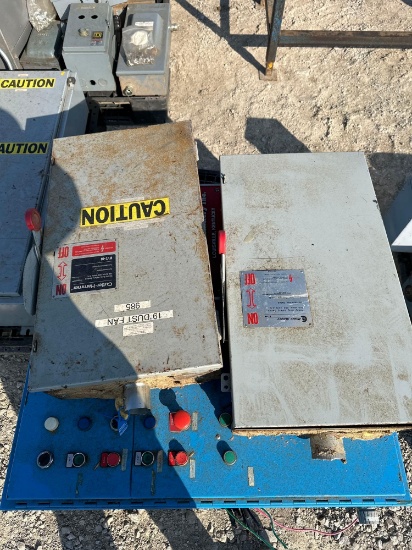 Pallet 2-200ampo disconnect/ 36" X 36" X 12" control box
