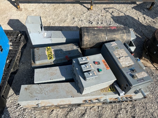 Pallet 6" Wire Troughs/ 100amp disconnect