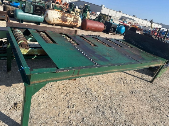 Rollcase 5' X 12' table w rollcase /skate rolls