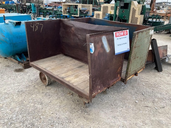 2-55" X 32" X 30" steel box racks on wheels