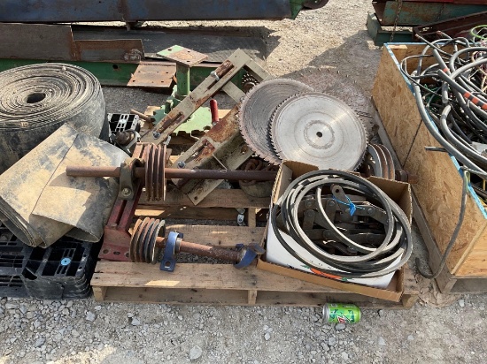 Pallet jackshafts/saw blades misc
