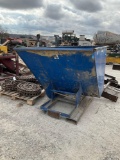 2-yd Blue self dumping hopper