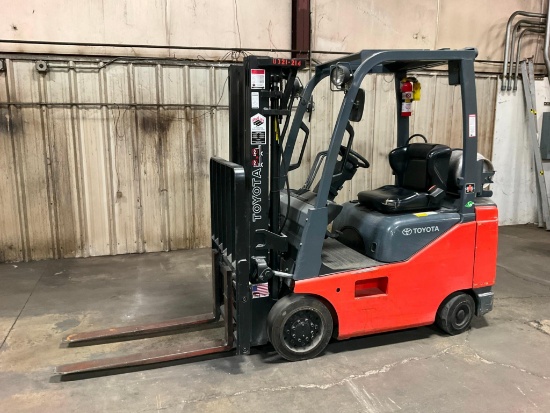 (INV60004) Toyota Model 8FGCU18 Forklift 3000 lbs. capacity