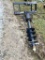 (INV570) Hydraulic Auger Skid Loader Attachment