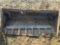 6' skid steer bucket with teeth