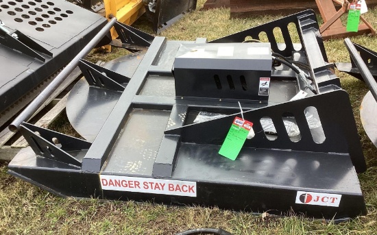 (INV575) New Unused JCT Brush Mower Skid Loader Attachment