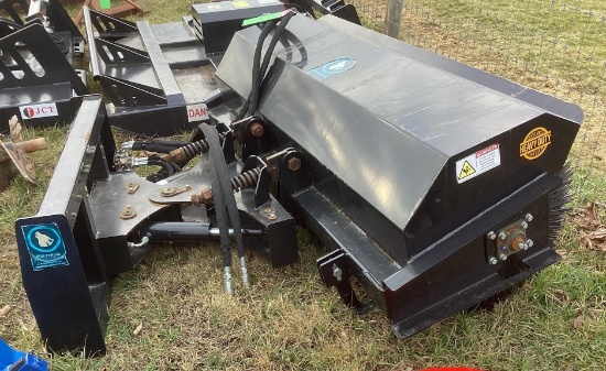 (INV579) New Unused Wolverine Brush Skid Loader Attachment