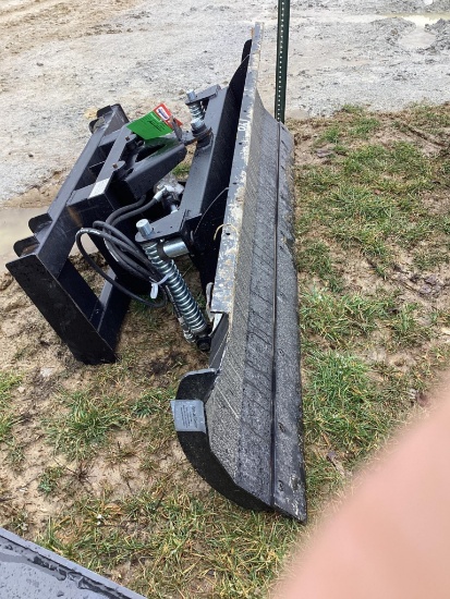 (INV70119) Land Honor 86" Hydraulic Snow Blade Skid Steer Attachment