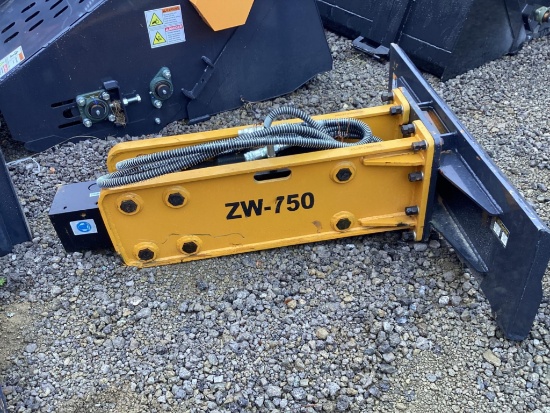 (INV70113) Land Honor CB-11-750f Hydraulic Jack Hammer Skid Steer Attachment