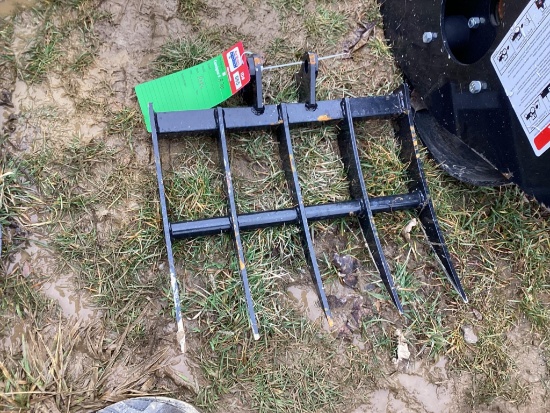 (INV565) New Unused Rake Mini Excavator Attachment