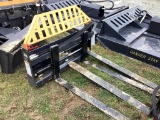 (INV504) New Unused Wolverine Model PFA-11-3300G Side Shift Pallet Fork Skid Steer Attachment