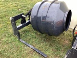 (INV70126) Land Honor Hydraulic Cement Mixer Skid Steer Attachment