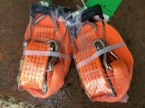 (INV515) 2 New Unused 2in. x 27ft Ratchet Strap