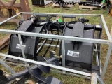 (INV551) New Unused Rock Grapple Bucket Skid Loader Attachment